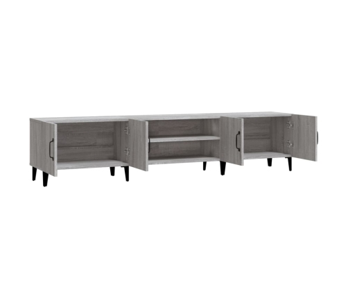 Mueble para TV madera contrachapada gris Sonoma 180x31,5x40 cm