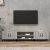 vidaXL Mueble para TV madera contrachapada gris Sonoma 180x31,5x40 cm