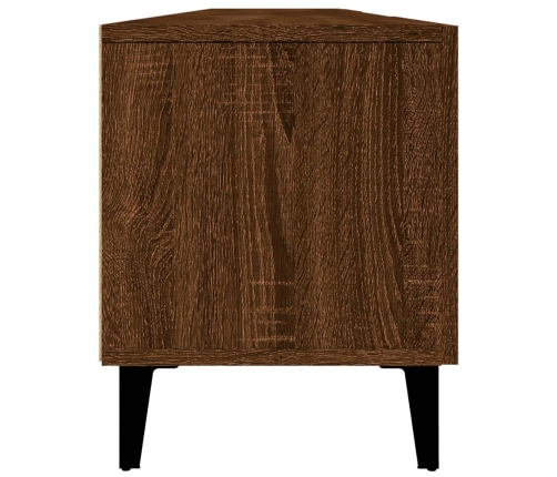 Mueble para TV madera contrachapada marrón roble 180x31,5x40 cm