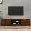 Mueble para TV madera contrachapada marrón roble 180x31,5x40 cm