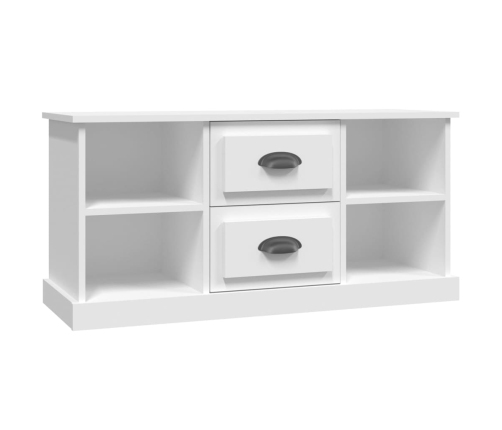 vidaXL Mueble para TV madera contrachapada blanco 99,5x35,5x48 cm