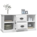 vidaXL Mueble para TV madera contrachapada blanco 99,5x35,5x48 cm