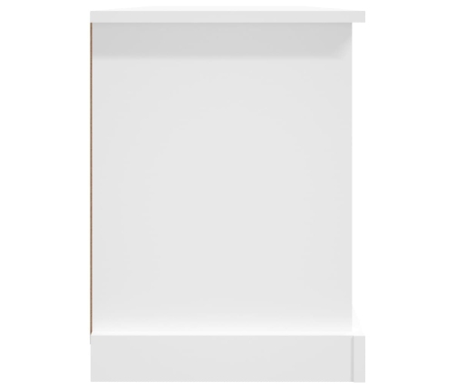 vidaXL Mueble para TV madera contrachapada blanco 99,5x35,5x48 cm