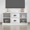 vidaXL Mueble para TV madera contrachapada blanco 99,5x35,5x48 cm