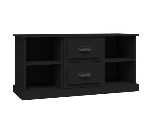 vidaXL Mueble para TV madera contrachapada negro 99,5x35,5x48 cm