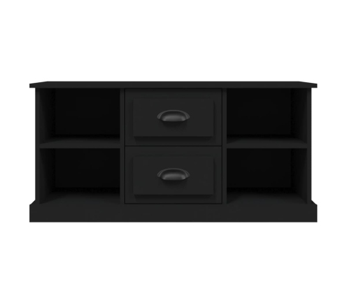 vidaXL Mueble para TV madera contrachapada negro 99,5x35,5x48 cm