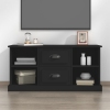 vidaXL Mueble para TV madera contrachapada negro 99,5x35,5x48 cm