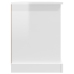 Mueble de TV madera contrachapada blanco brillo 99,5x35,5x48 cm