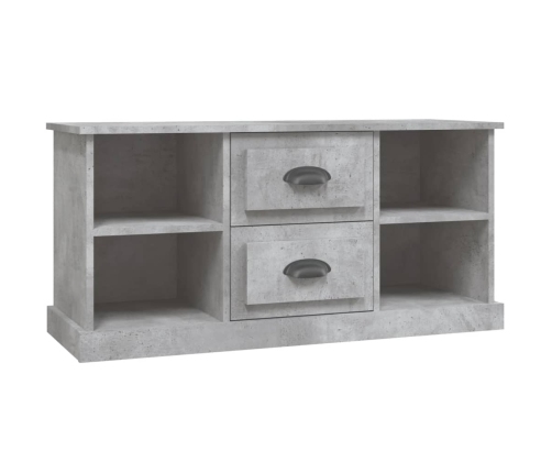 Mueble de TV madera contrachapada gris hormigón 99,5x35,5x48 cm