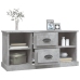 Mueble de TV madera contrachapada gris hormigón 99,5x35,5x48 cm