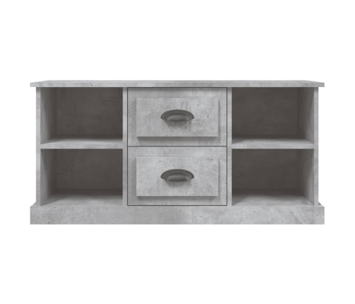 Mueble de TV madera contrachapada gris hormigón 99,5x35,5x48 cm