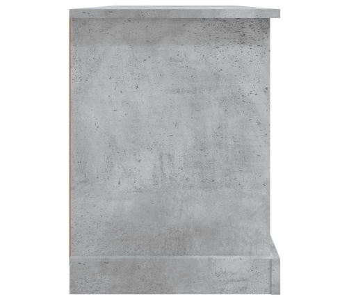 Mueble de TV madera contrachapada gris hormigón 99,5x35,5x48 cm