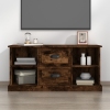 Mueble de TV madera contrachapada roble ahumado 99,5x35,5x48 cm