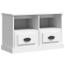 Mueble de TV madera contrachapada blanco 80x35x50 cm