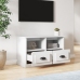 Mueble de TV madera contrachapada blanco 80x35x50 cm