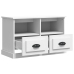 Mueble de TV madera contrachapada blanco 80x35x50 cm