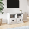 Mueble de TV madera contrachapada blanco 80x35x50 cm