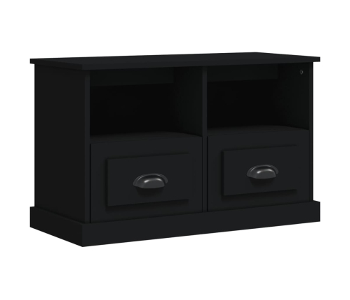 Mueble para TV madera contrachapada negro 80x35x50 cm