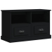 Mueble para TV madera contrachapada negro 80x35x50 cm