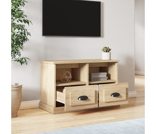 Mueble para TV madera contrachapada roble Sonoma 80x35x50 cm