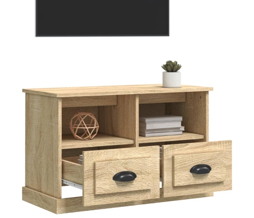 Mueble para TV madera contrachapada roble Sonoma 80x35x50 cm