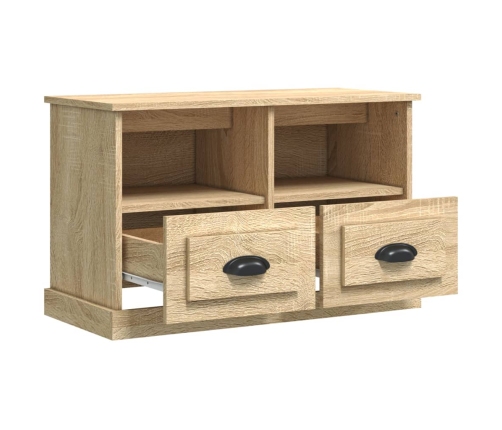 Mueble para TV madera contrachapada roble Sonoma 80x35x50 cm