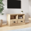 Mueble para TV madera contrachapada roble Sonoma 80x35x50 cm