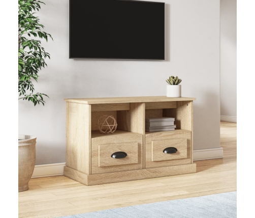 Mueble para TV madera contrachapada roble Sonoma 80x35x50 cm