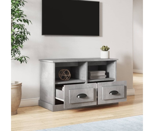 Mueble para TV madera contrachapada gris hormigón 80x35x50 cm