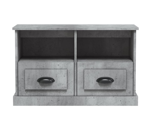 Mueble para TV madera contrachapada gris hormigón 80x35x50 cm