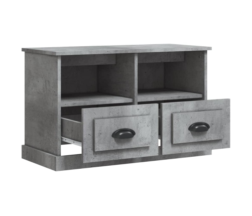 Mueble para TV madera contrachapada gris hormigón 80x35x50 cm