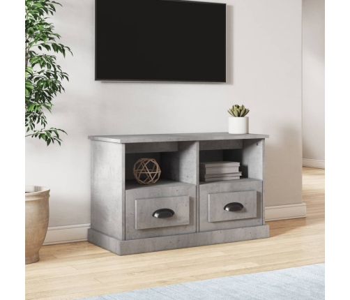 Mueble para TV madera contrachapada gris hormigón 80x35x50 cm