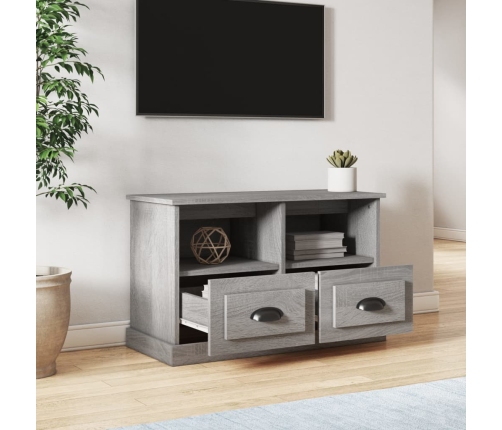 Mueble para TV madera contrachapada gris Sonoma 80x35x50 cm