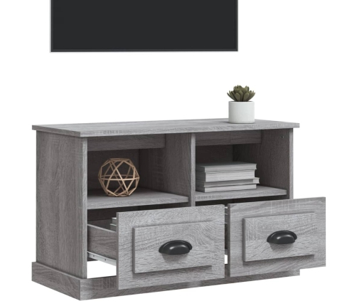 Mueble para TV madera contrachapada gris Sonoma 80x35x50 cm