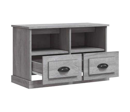 Mueble para TV madera contrachapada gris Sonoma 80x35x50 cm