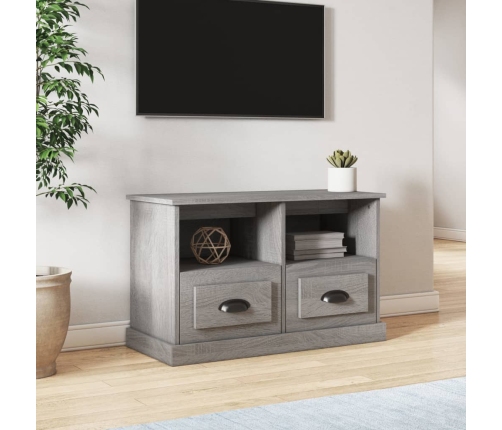 Mueble para TV madera contrachapada gris Sonoma 80x35x50 cm