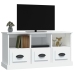 Mueble de TV madera contrachapada blanco 100x35x50 cm