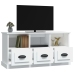 Mueble de TV madera contrachapada blanco 100x35x50 cm