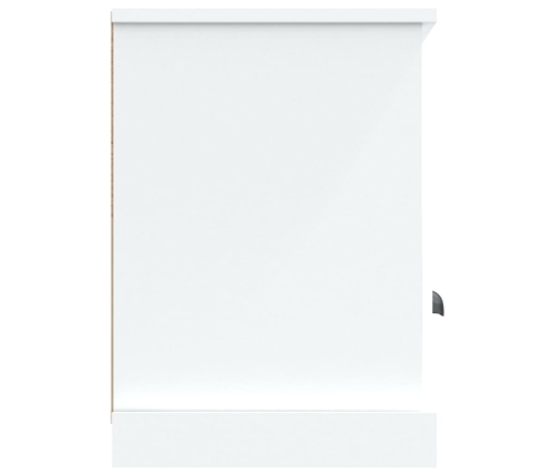 Mueble de TV madera contrachapada blanco 100x35x50 cm