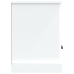 Mueble de TV madera contrachapada blanco 100x35x50 cm