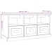 Mueble de TV madera contrachapada blanco 100x35x50 cm