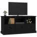 Mueble de TV madera contrachapada negro 100x35x50 cm