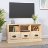 vidaXL Mueble para TV madera contrachapada roble Sonoma 100x35x50 cm