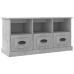 Mueble para TV madera contrachapada gris hormigón 100x35x50 cm