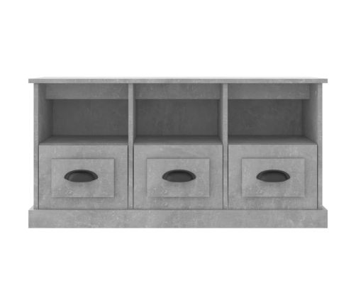 Mueble para TV madera contrachapada gris hormigón 100x35x50 cm