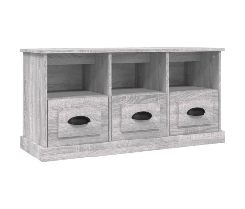 Mueble para TV madera contrachapada gris Sonoma 100x35x50 cm