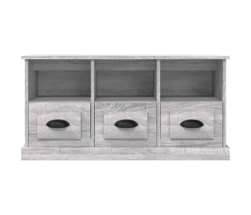 Mueble para TV madera contrachapada gris Sonoma 100x35x50 cm