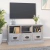 Mueble para TV madera contrachapada gris Sonoma 100x35x50 cm