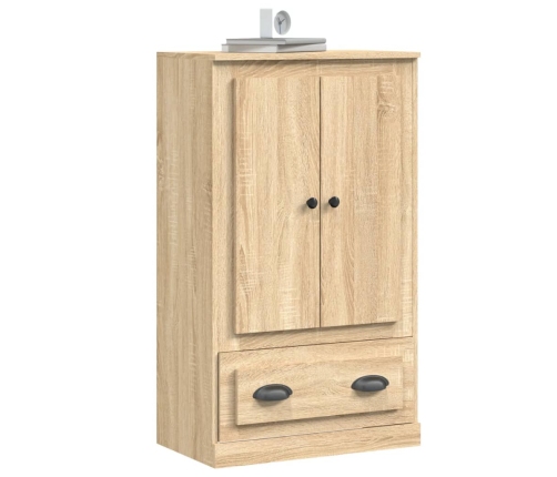 Aparador de madera contrachapada roble Sonoma 60x35,5x103,5 cm