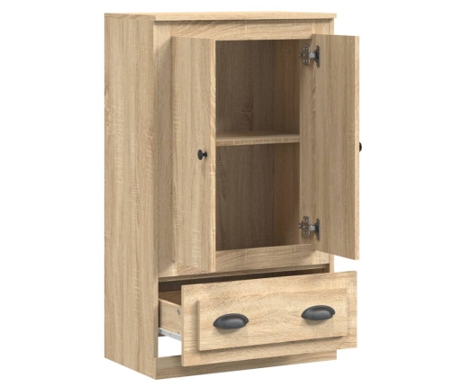 Aparador de madera contrachapada roble Sonoma 60x35,5x103,5 cm